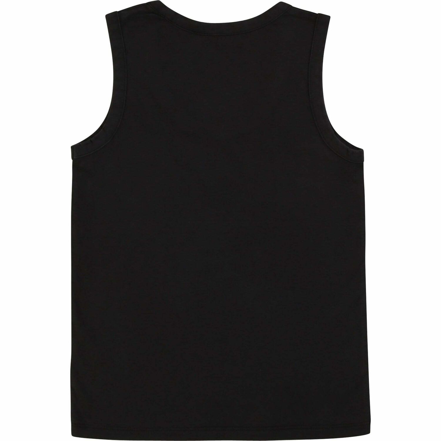 Girls Black Logo Top, 1, hi-res