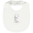 White & Grey Toile De Jouy Baby Bib, 2, hi-res