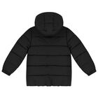 Boys Black Logo Puffer Jacket, 1, hi-res