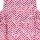 Girls Pink Zigzag Dress, 1, hi-res
