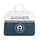 White & Navy Logo Baby Changing Bag, 1, hi-res