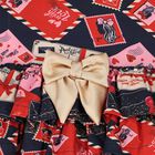 Girls Navy Blue & Red Envelope Dress, 1, hi-res