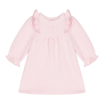 Baby Girls Pink Ruffled Dress