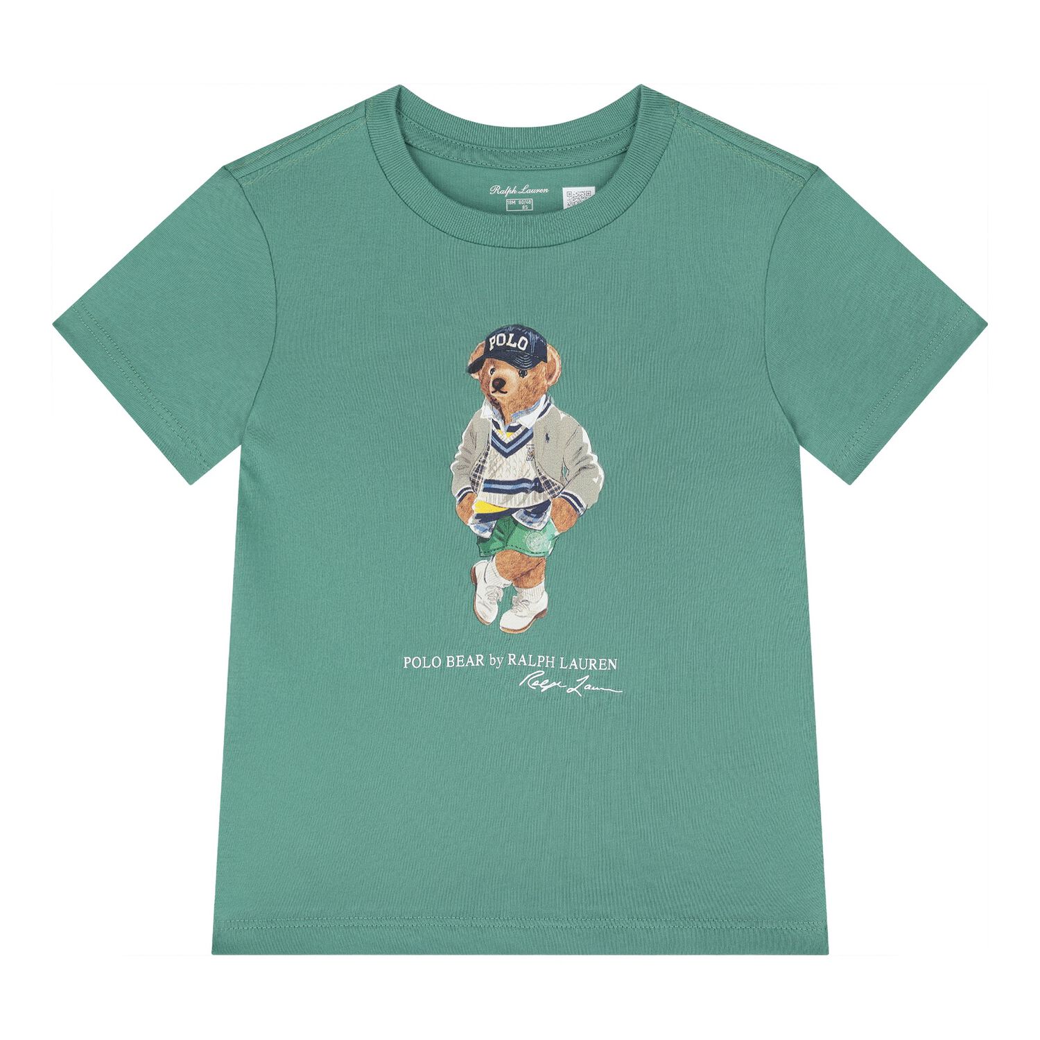 Baby Boys Green Jersey Polo Bear T-Shirt, 1, hi-res