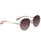 Girls Gold Aviator Sunglasses, 1, hi-res