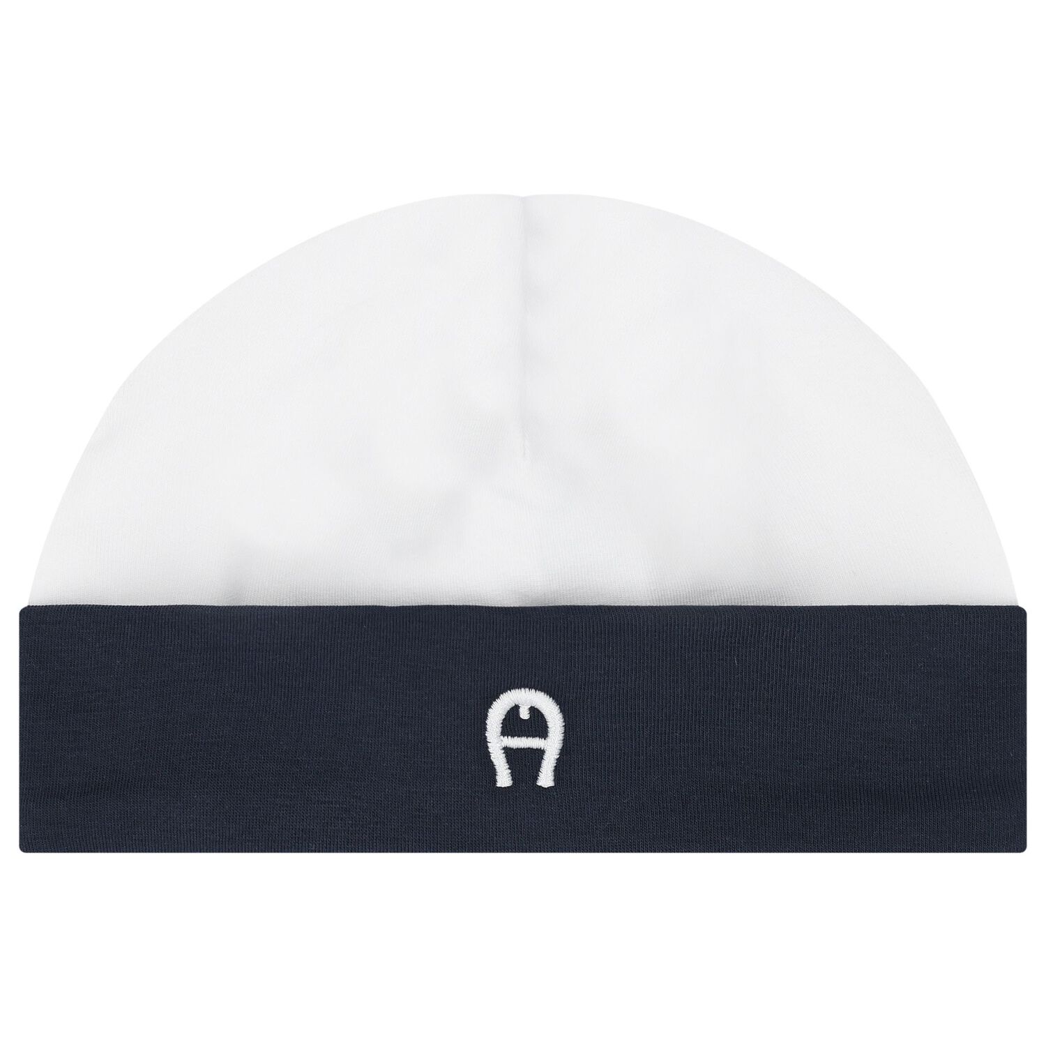 Boys Navy Blue & White Logo Babygrow, Hat & Bib Gift Set, 1, hi-res