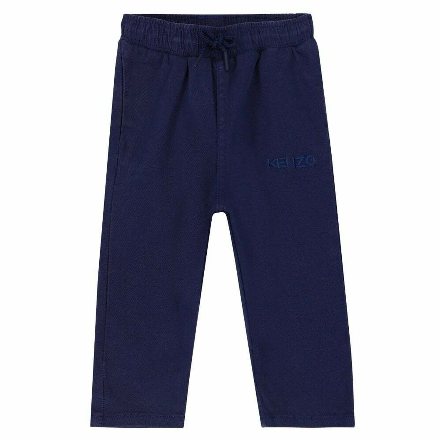 Younger Boys Navy Logo Trousers, 1, hi-res image number null