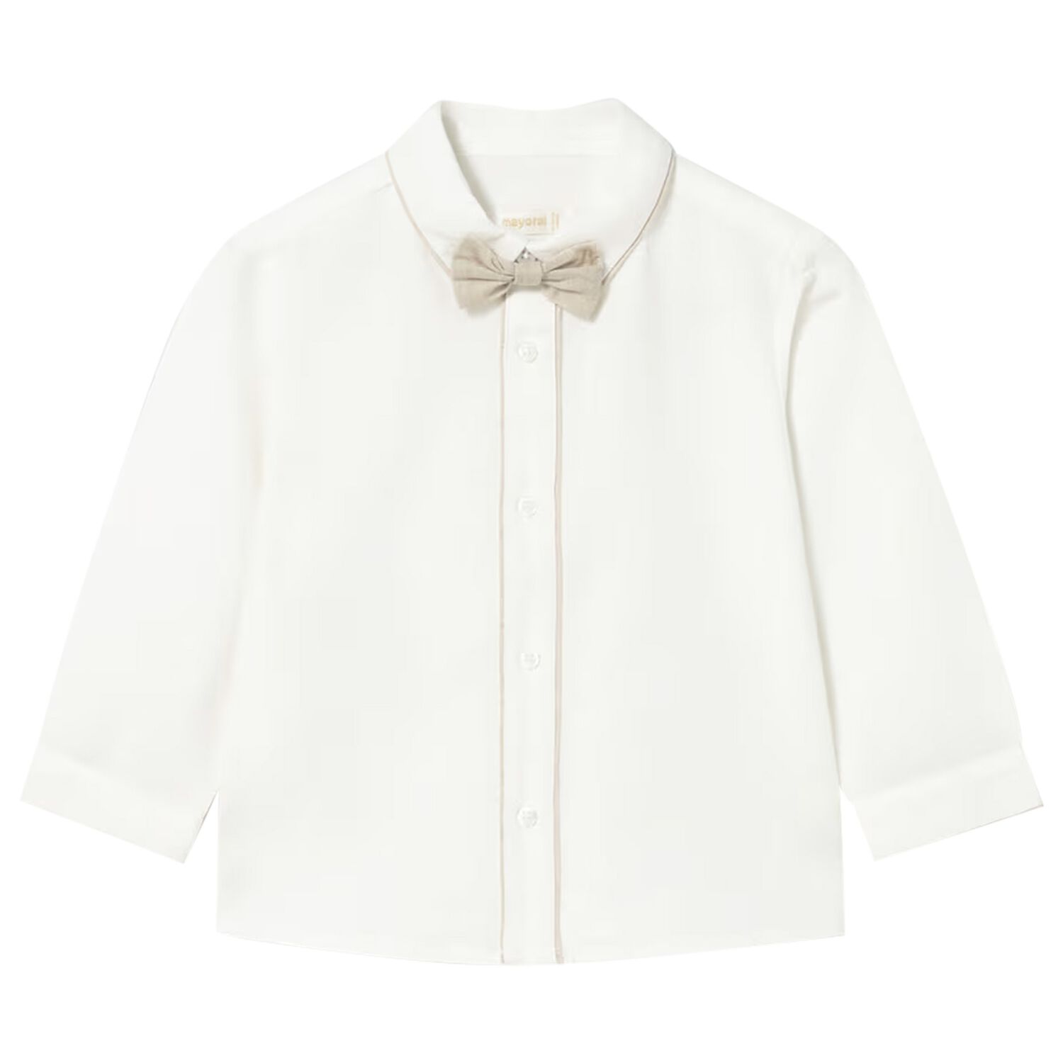Younger Boys Ivory Shirt, 1, hi-res