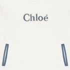 Girls Ivory Logo Hooded Dress, 1, hi-res