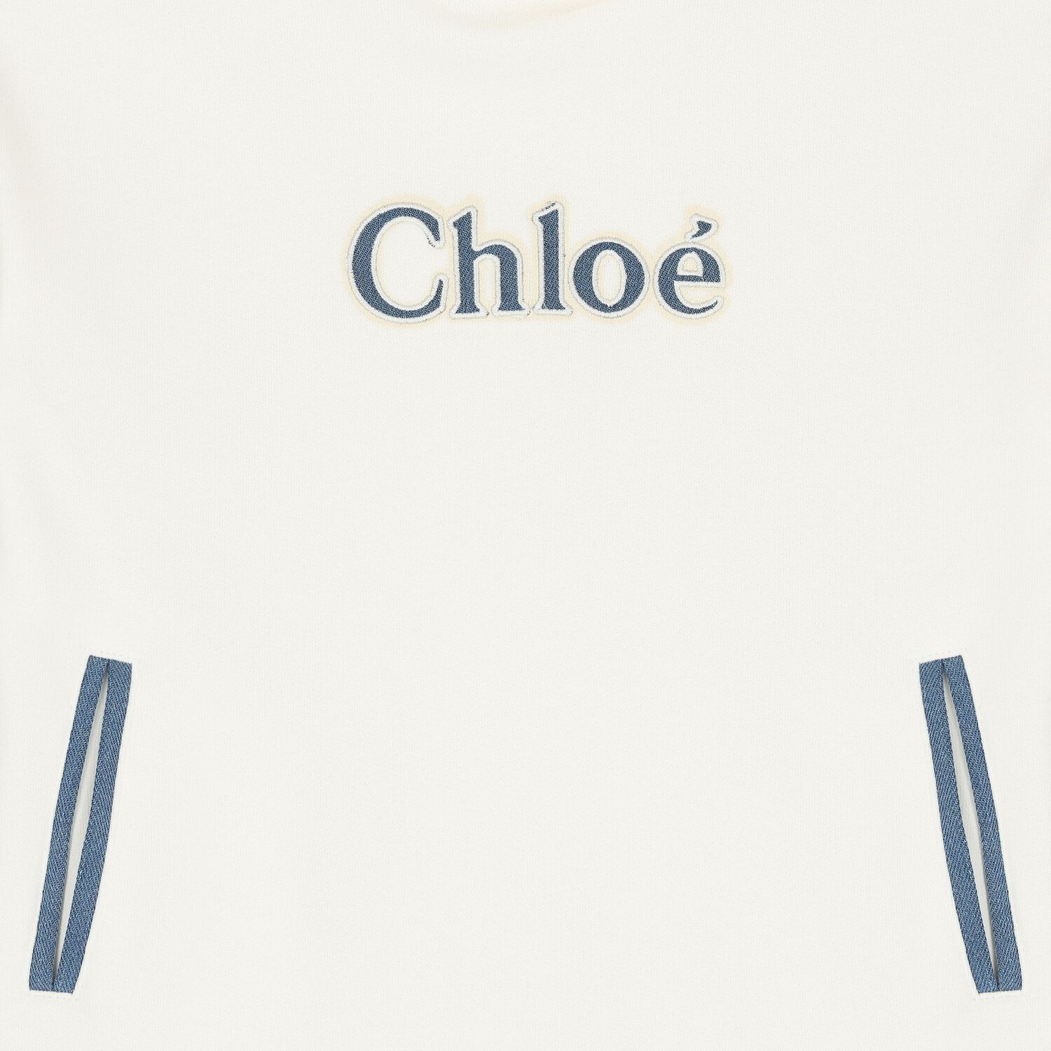 Girls Ivory Logo Hooded Dress, 1, hi-res image number null