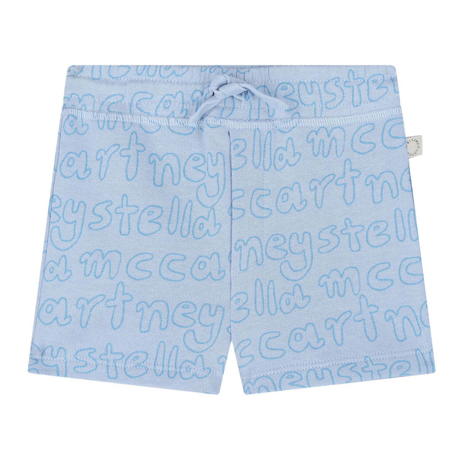 Baby Boys Blue Logo Print Shorts, 1, hi-res