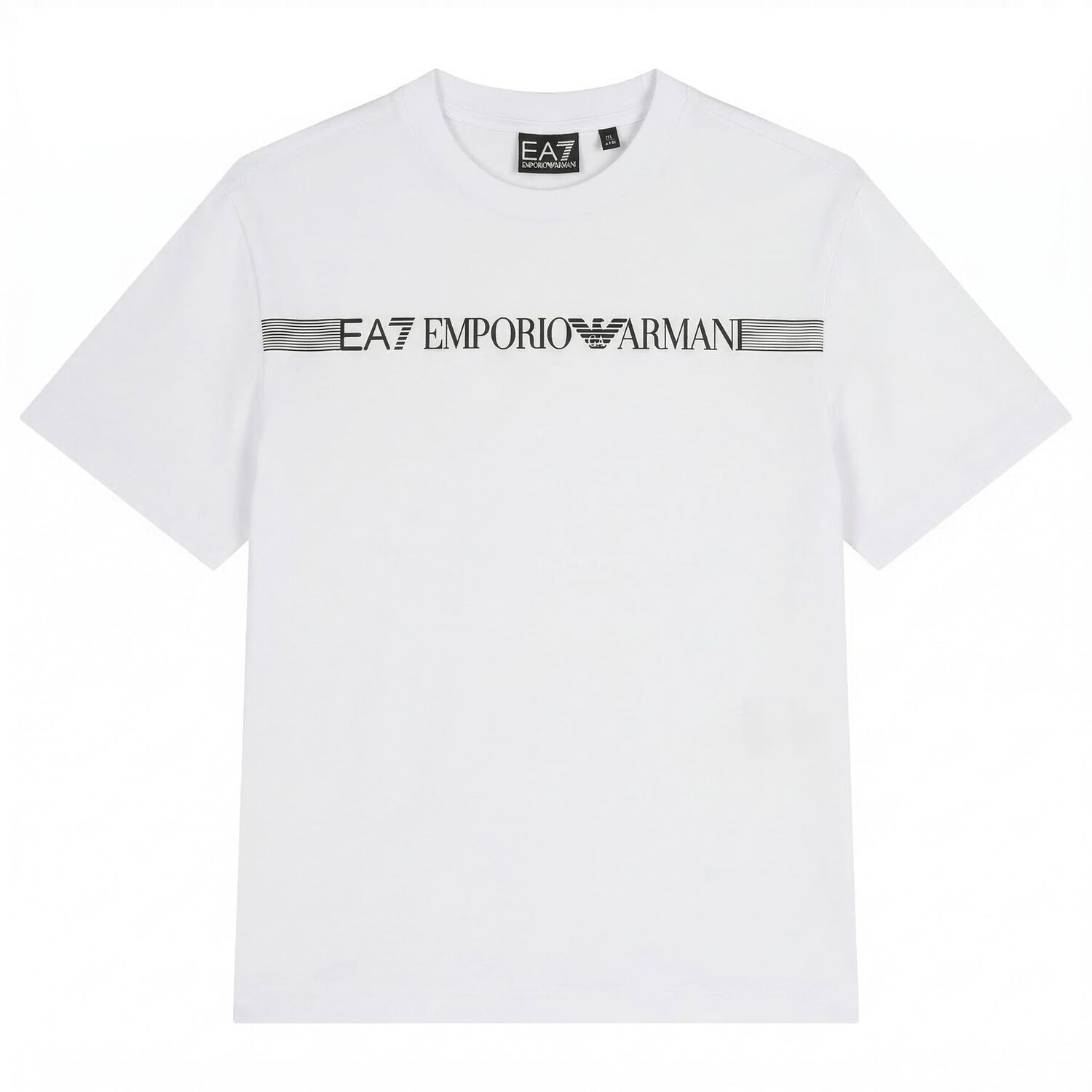 Boys White & Black Logo Shorts Set, 1, hi-res