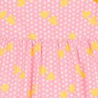 Girls Pink & Orange Star Dress, 1, hi-res