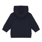 Baby Boys Navy Blue & White Logo Tracksuit Gift Set, 2, hi-res