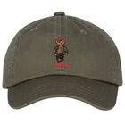 Boys Green Polo Bear Cap, 1, hi-res