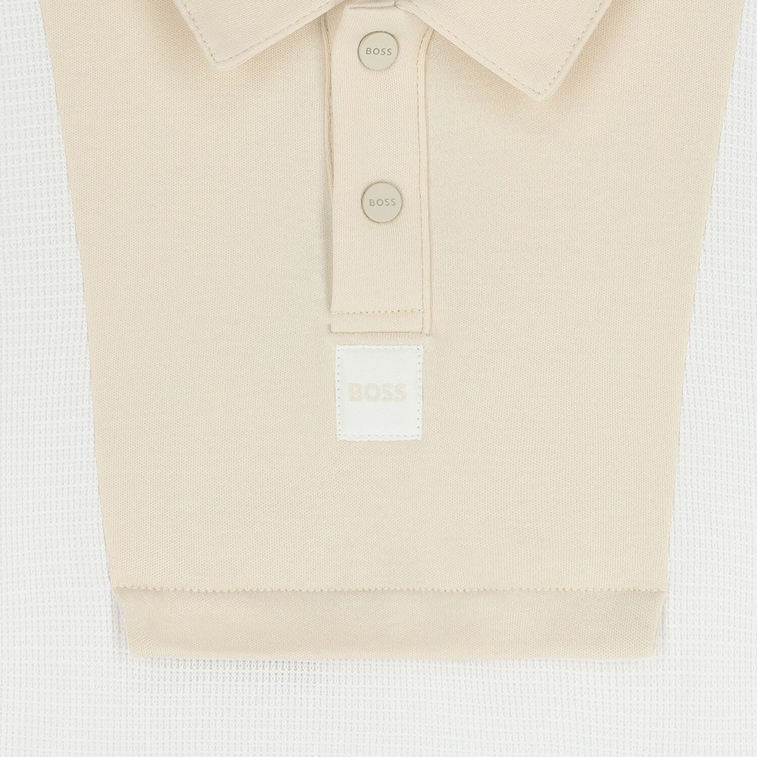 Baby Boys White & Beige Knitted Shorts Set, 1, hi-res