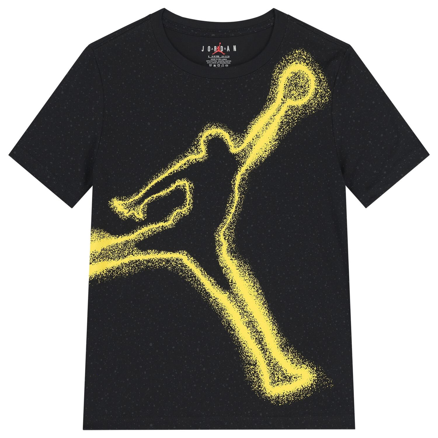 Boys Black Jordan T-Shirt, 1, hi-res