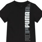 Boys Black Logo T-Shirt, 1, hi-res