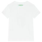 Boys White & Black Logo Shorts Set, 1, hi-res