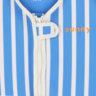 Boys Blue Striped Tiger Swim Vest, 1, hi-res