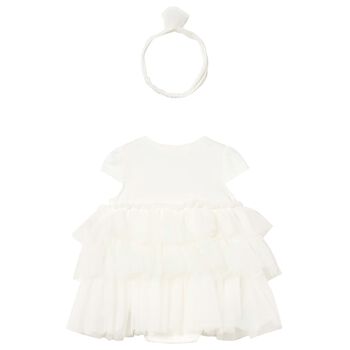 Baby Girls Ivory Tulle Dress Set