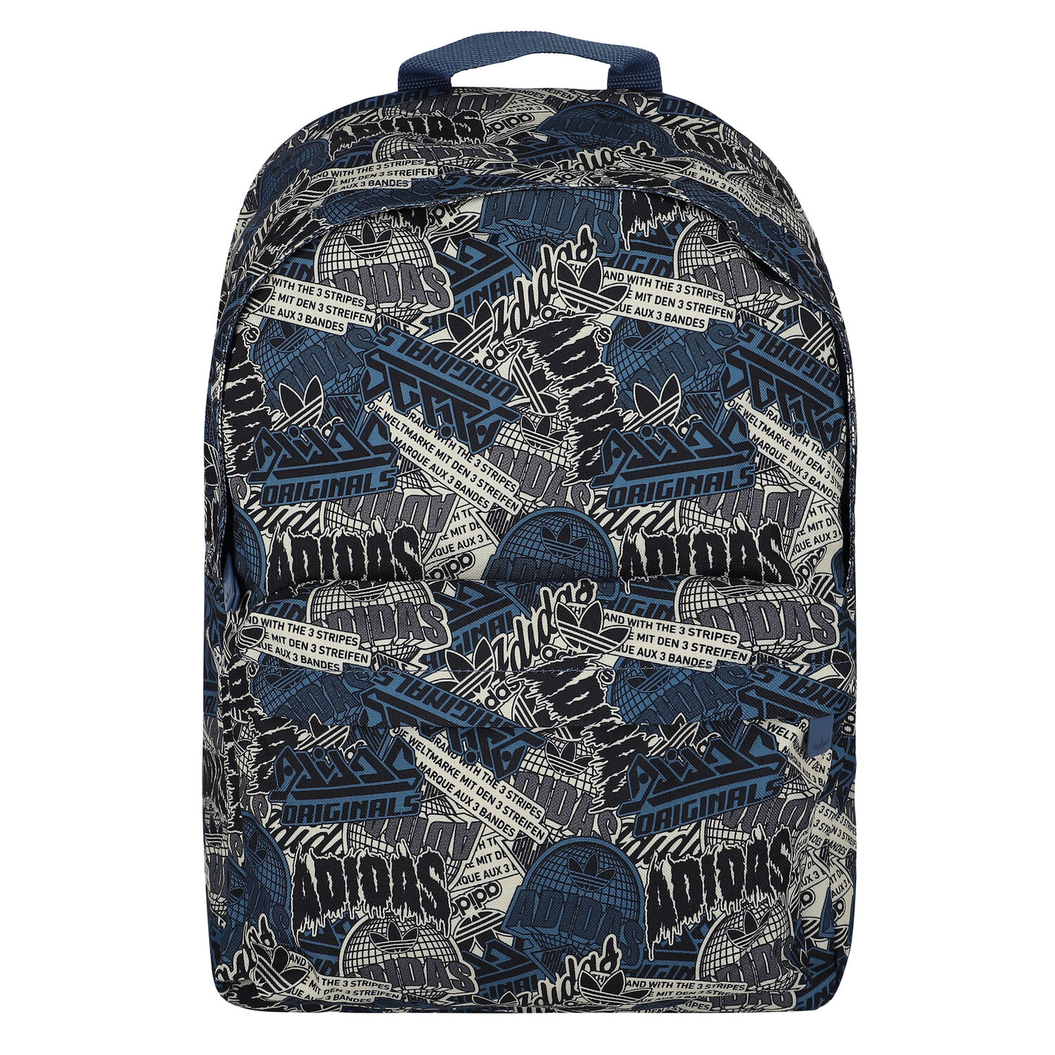 Blue & Ivory Logo Backpack, 1, hi-res