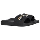 Boys Black Logo Sliders, 1, hi-res