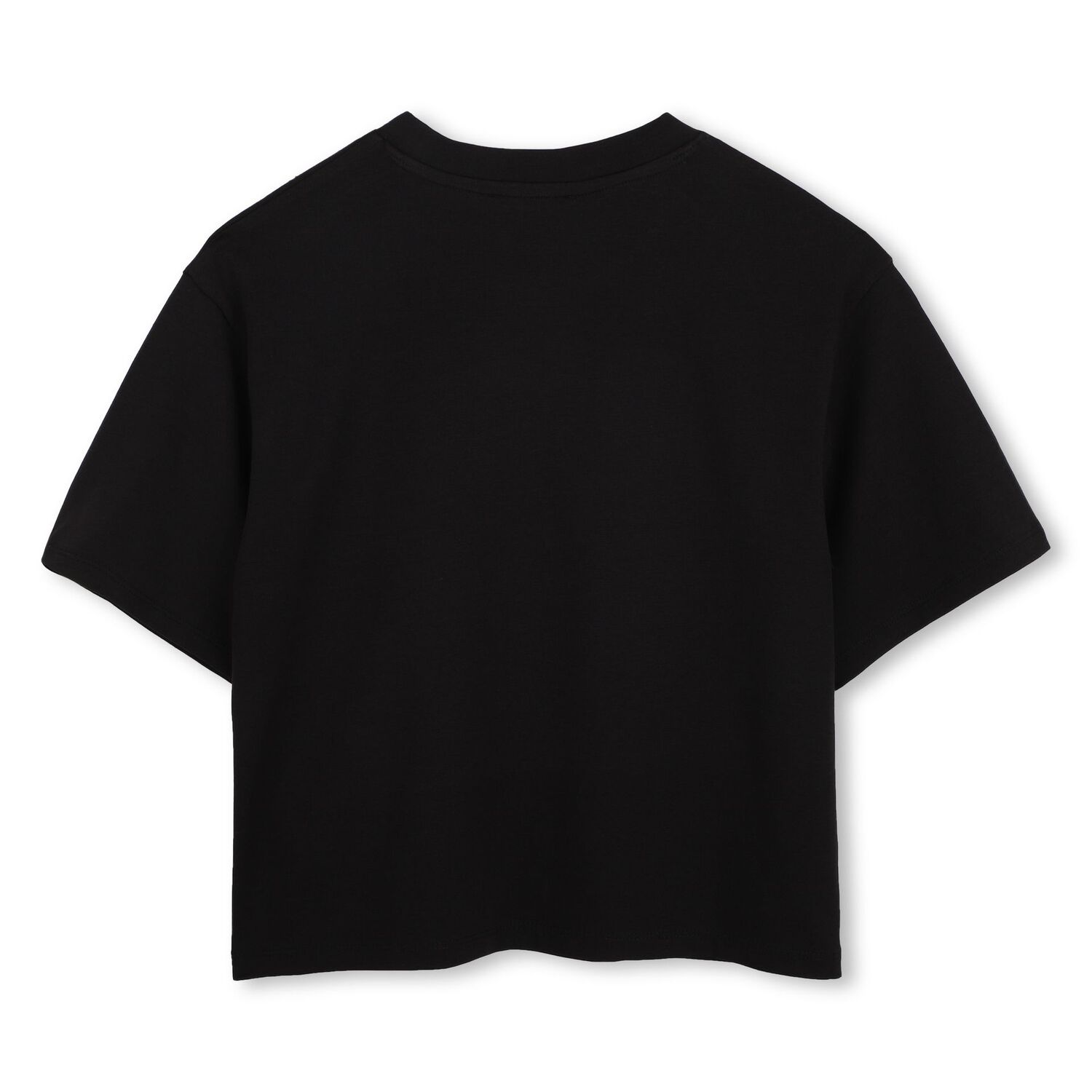 Girls Black Logo T-Shirt, 1, hi-res