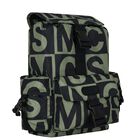 Boys Black & Green Logo Backpack, 1, hi-res