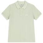 Boys Mini Me Green Logo Polo Shirt, 5, hi-res