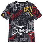 Boys Navy Blue Logo T-Shirt , 2, hi-res