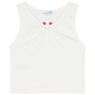 Girls White & Pink Skort Set, 1, hi-res