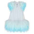 Girls Blue Ruffled Tulle Dress, 1, hi-res