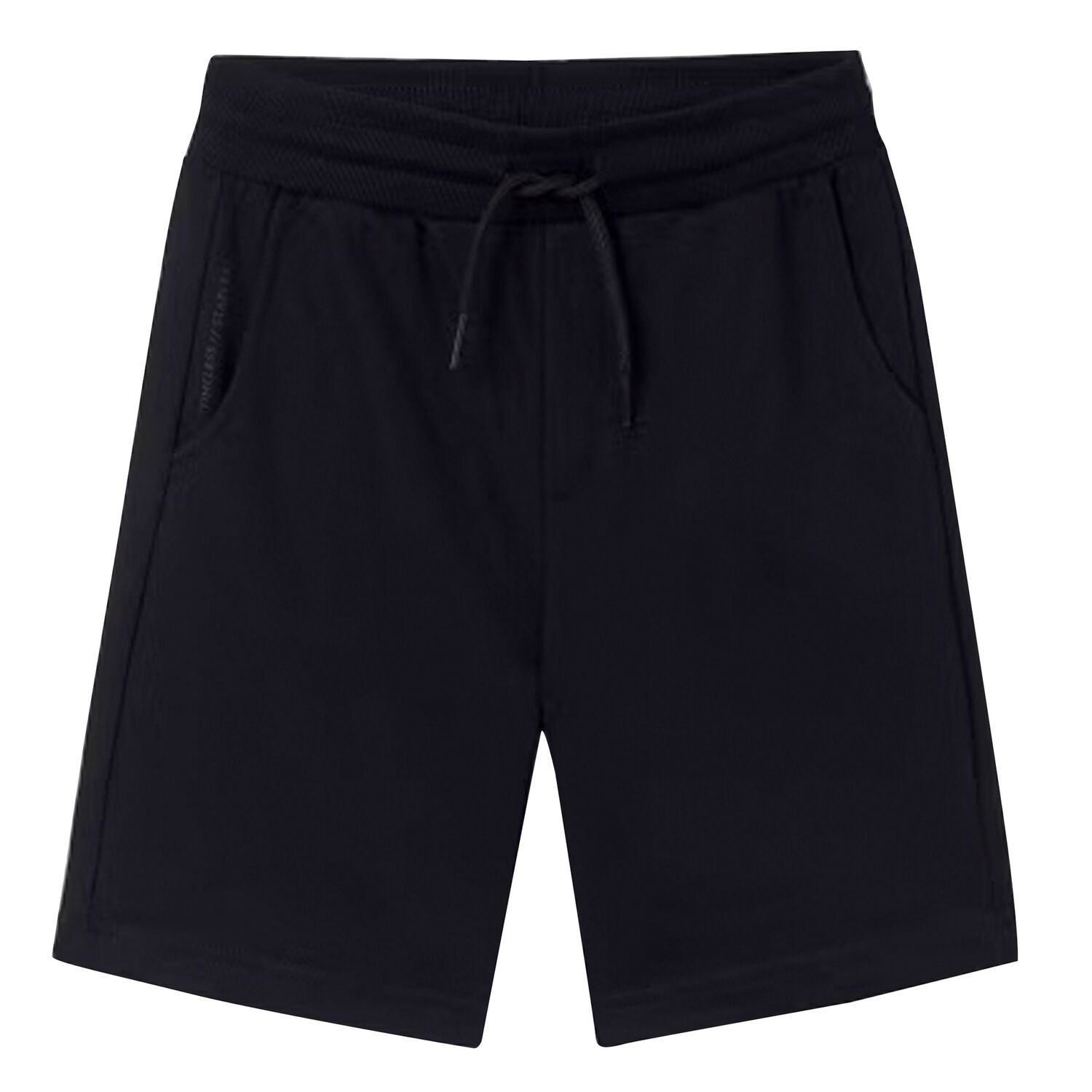 Boys Black Shorts, 2, hi-res