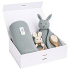 Pale Green Baby Blanket & Bunny Comforter Gift Set, 4, hi-res
