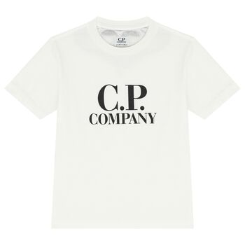 Boys White Logo T-Shirt