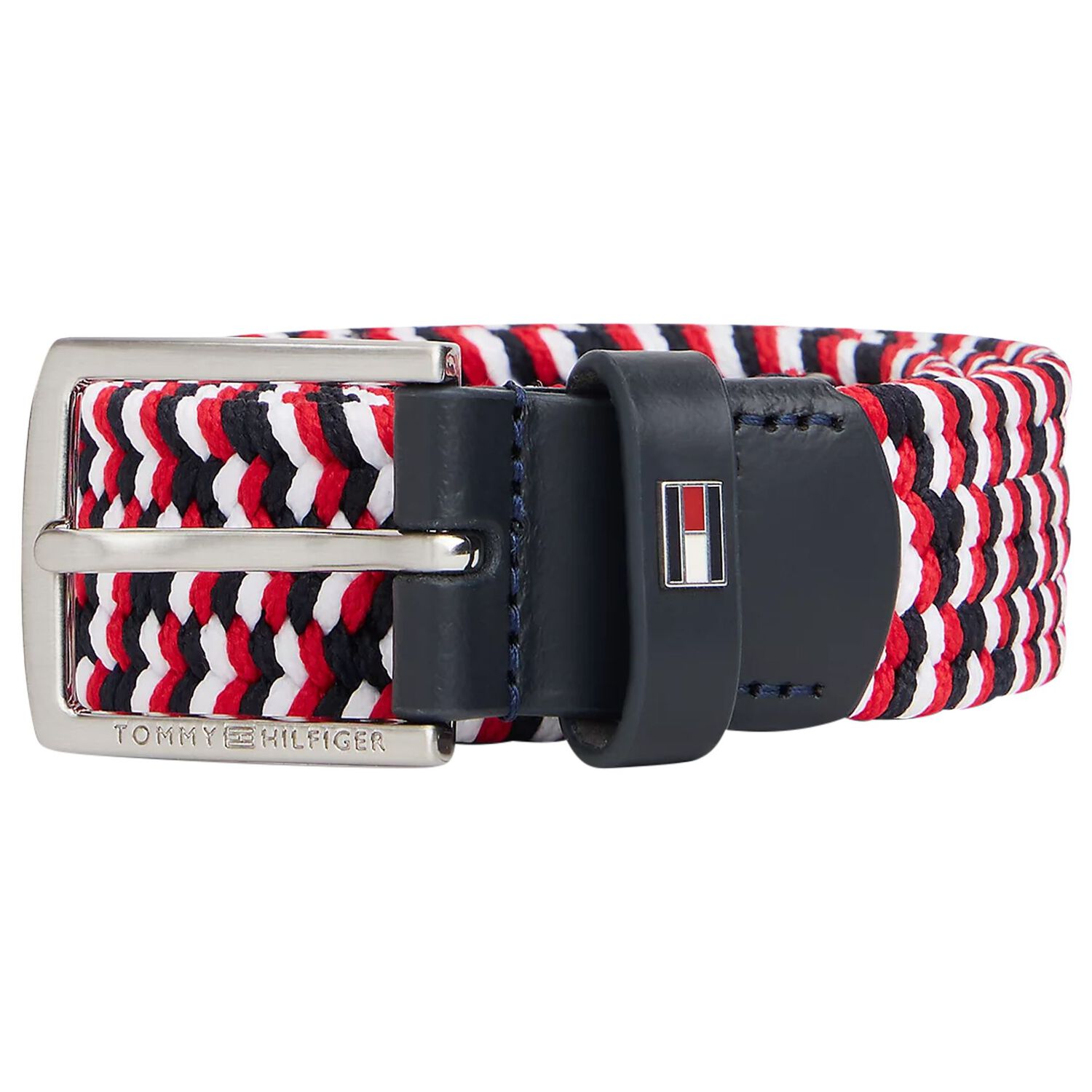 Boys White, Navy Blue, & Red Belt, 1, hi-res
