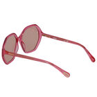 Girls Pink Hexagonal Sunglasses, 1, hi-res