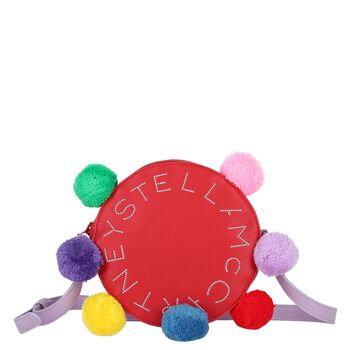 Girls Red Circle Logo Bag