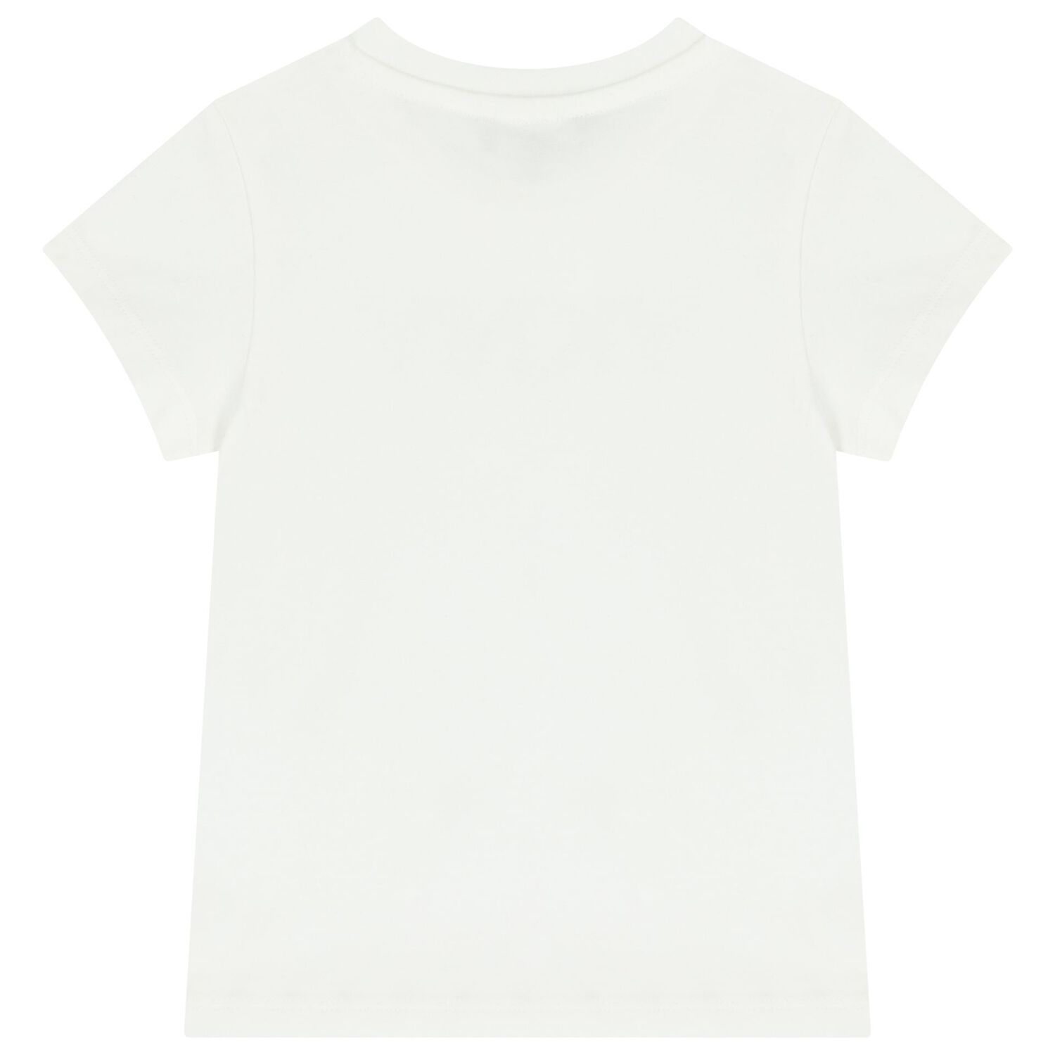Girls White Logo T-Shirt, 2, hi-res