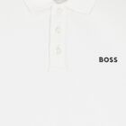Boys White Logo Polo Shirt, 2, hi-res