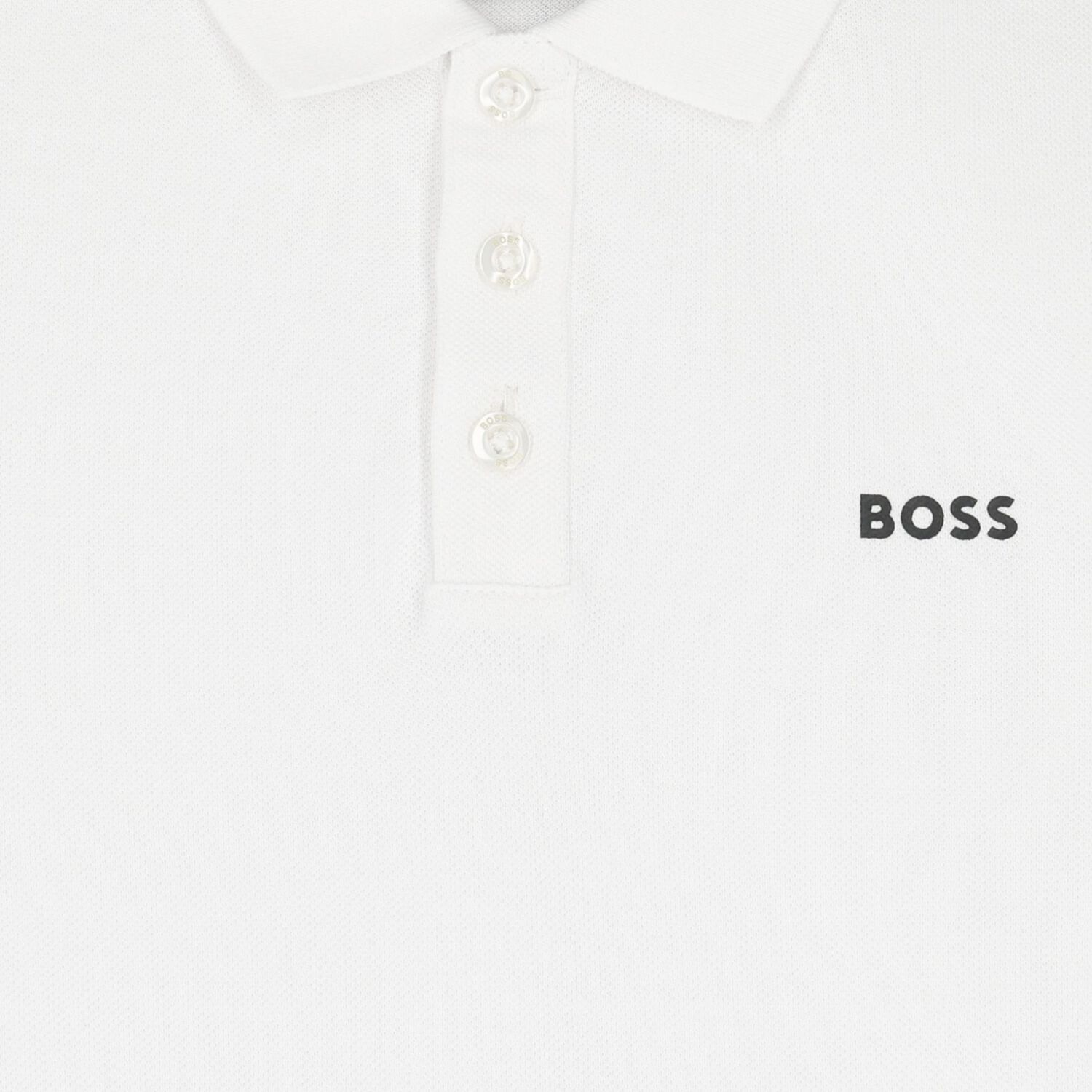Boys White Logo Polo Shirt, 2, hi-res