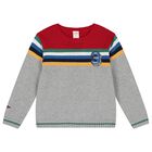 Boys Multi-Coloured Knitted Sweater, 1, hi-res