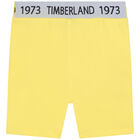 Younger Boys Yellow Logo Shorts, 2, hi-res
