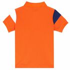 Boys Orange Aston Martin Polo Shirt, 2, hi-res
