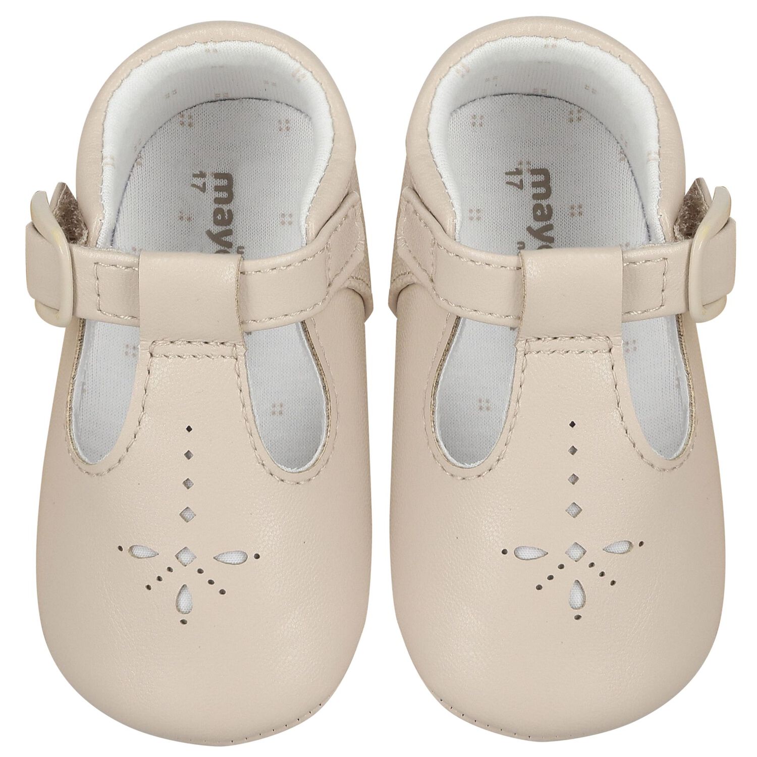 Baby Boys Beige Pre Walker Shoes, 1, hi-res