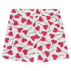 Girls White & Pink Shorts & T-Shirt Set, 1, hi-res