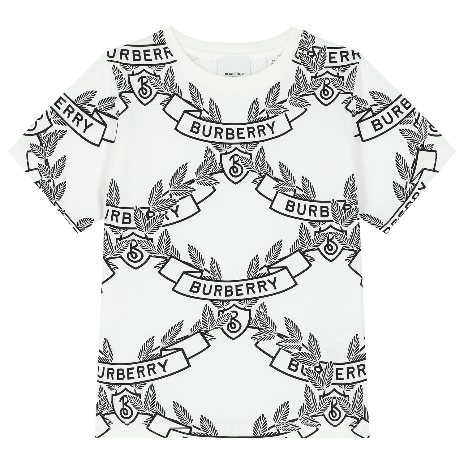 White & Black Logo T-Shirt, 1, hi-res