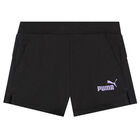 Girls Purple & Black Logo Shorts Set, 1, hi-res