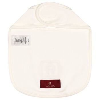 Ivory & Gold Logo Baby Bib